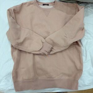 Brandy Melville Salmon Pink Crewneck Sweatshirt